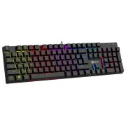 C-TECH Mechanická herná klávesnica Renegade (GKB-18), magnetické spínače, 68 kláves, USB, RGB podsvetlenie