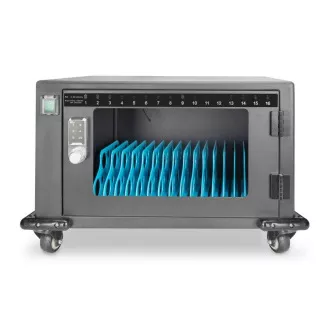 DIGITUS Nabíjací vozík, 14", USB-C, elektronický PIN zámok, 16 nabíjacích základní, ventilátor, 384 x 550 x 375 mm, čierna DIGITUS Nabíjací vozík, 14", USB-C, elektronický PIN zámok, 16 nabíjacích základní, ventilátor, 384 x 550 x 375 mm, čierna