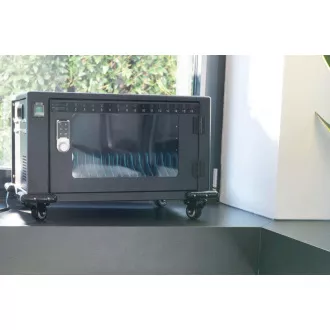 DIGITUS Nabíjací vozík, 14", USB-C, elektronický PIN zámok, 16 nabíjacích základní, ventilátor, 384 x 550 x 375 mm, čierna DIGITUS Nabíjací vozík, 14", USB-C, elektronický PIN zámok, 16 nabíjacích základní, ventilátor, 384 x 550 x 375 mm, čierna