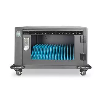 DIGITUS Nabíjací vozík, 14", USB-C, elektronický PIN zámok, 16 nabíjacích základní, ventilátor, 384 x 550 x 375 mm, čierna DIGITUS Nabíjací vozík, 14", USB-C, elektronický PIN zámok, 16 nabíjacích základní, ventilátor, 384 x 550 x 375 mm, čierna