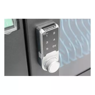 DIGITUS Nabíjací vozík, 14", USB-C, elektronický PIN zámok, 16 nabíjacích základní, ventilátor, 384 x 550 x 375 mm, čierna DIGITUS Nabíjací vozík, 14", USB-C, elektronický PIN zámok, 16 nabíjacích základní, ventilátor, 384 x 550 x 375 mm, čierna