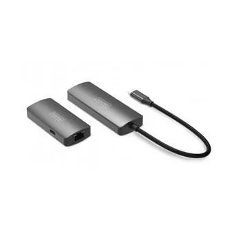 DIGITUS Video Extender Set, USB-C - HDMI, 4K/120Hz CAT6, 30 m