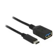 Delock adaptér SuperSpeed USB (USB 3.1, Gen 1) USB Type-C™ samec > USB Type A samica 15 cm čierny