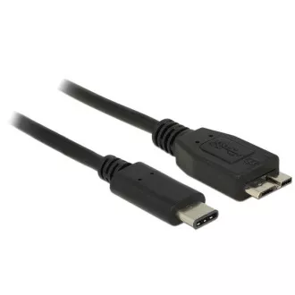 Delock kábel SuperSpeed USB 10 Gbps (USB 3.1, Gen 2) USB Type-C™ samec > USB type Micro-B samec 0.5 m čierny