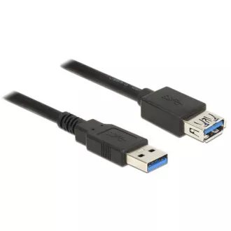Delock Predlžovací kábel USB 3.0 Typ-A samec > USB 3.0 Typ-A samica 3,0 m čierny