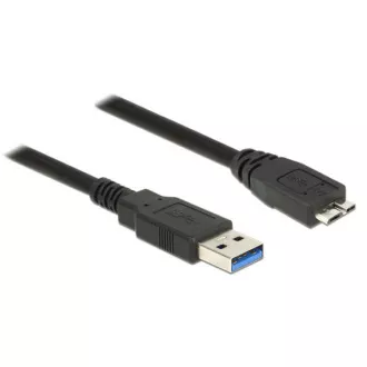 Delock Kábel USB 3.0 Typ-A samec > USB 3.0 Typ Micro-B samec 0,5 m čierny
