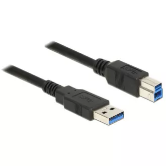 Delock Kábel USB 3.0 Typ-A samec > USB 3.0 Typ-B samec 0,5 m čierny