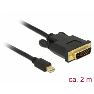 Delock Kábel mini Displayport 1.1 samec > DVI 24+1 samec 2 m