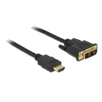 Delock DVI kábel – DVI-D 18+1 samec > HDMI A samec 2 m