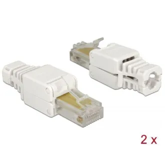 Delock RJ45 samec Cat.5e UTP bez použitia nástrojov 2 kusy