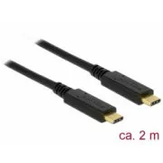 Delock USB 3.1 Gen 1 (5 Gbps) kábel Type-C na Type-C 2 m 3 A E-Marker