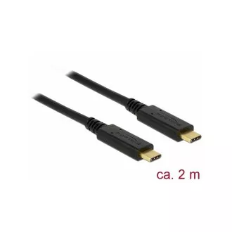 Delock USB 3.1 Gen 1 (5 Gbps) kábel Type-C na Type-C 2 m 3 A E-Marker