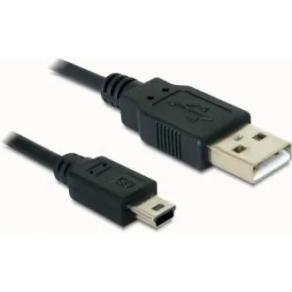 Delock kábel USB 2.0-A > USB mini-B 5 pin 1 m samec/samec Delock kábel USB 2.0-A > USB mini-B 5 pin 1 m samec/samec