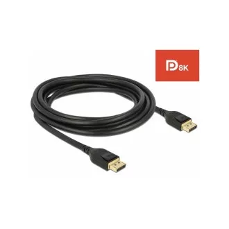 Delock DisplayPort kábel 8K 60 Hz 3 m DP 8K certifikované