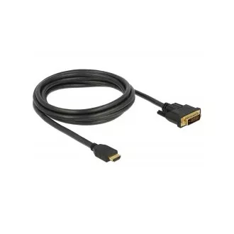 Delock Kábel HDMI na DVI 24+1 obojsmerný 2 m