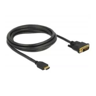 Delock Kábel HDMI na DVI 24+1 obojsmerný 2 m