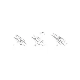 Delock Káblové pásky z ušľachtilej ocele opätovne použiteľné so sklopnou sponou D 250 x Š 10 mm 10 kusov