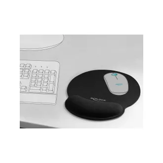 Delock Ergonomická podložka pod myš s gélovou opierkou zápästia