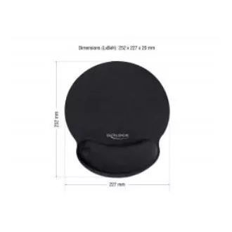 Delock Ergonomická podložka pod myš s gélovou opierkou zápästia