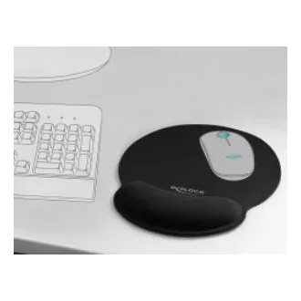 Delock Ergonomická podložka pod myš s gélovou opierkou zápästia