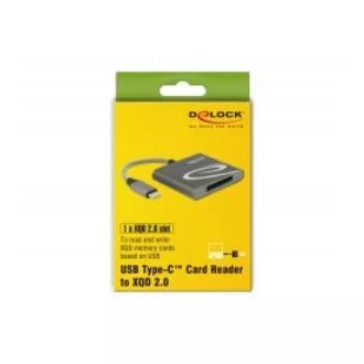 Delock USB Type-C™ čítačka kariet pre pamäťové karty XQD 2.0 Delock USB Type-C™ čítačka kariet pre pamäťové karty XQD 2.0