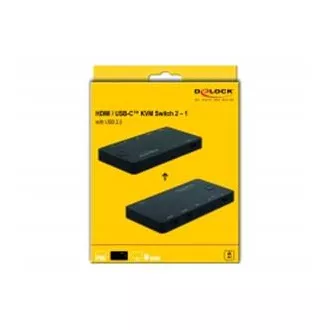 Delock HDMI/USB-C™ KVM Switch 4K 60 Hz s USB 2.0