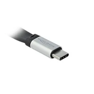 Delock USB 3.2 Gen 2, FPC plochý stuhový kábel, USB Type-C na USB Type-C, 22 cm, PD 3 A E-Marker Delock USB 3.2 Gen 2, FPC plochý stuhový kábel, USB Type-C na USB Type-C, 22 cm, PD 3 A E-Marker