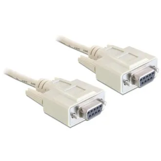 Delock sériový kábel Null modem 9 pin samica/samica 3 m