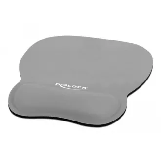 Delock Ergonomická podložka pod myš s opierkou zápästia šedá 245 x 206 mm