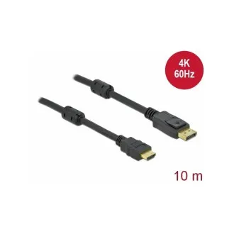 Delock Kábel z Active DisplayPort 1.2 na HDMI, 4K, 60 Hz 10 m