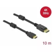 Delock Pasívny kábel DisplayPort 1.2 na HDMI, 4K, 30 Hz 10 m