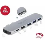 Delock Dokovacia stanica pre počítač MacBook, duálna, HDMI 4K / PD / Hub
