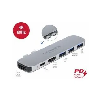 Delock Dokovacia stanica pre počítač MacBook, duálna, HDMI 4K / PD / Hub