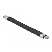 Delock USB 3.2 Gen 2, FPC plochý stuhový kábel, USB Type-C na USB Type-C, 13 cm, PD 5 A E-Marker
