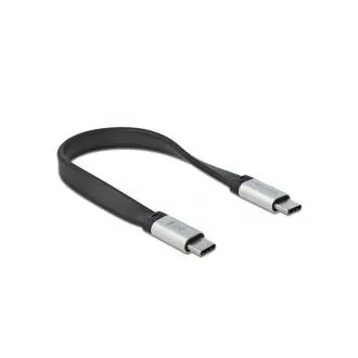 Delock USB 3.2 Gen 2, FPC plochý stuhový kábel, USB Type-C na USB Type-C, 13 cm, PD 5 A E-Marker