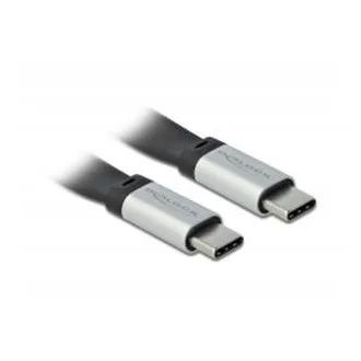 Delock USB 3.2 Gen 2, FPC plochý stuhový kábel, USB Type-C na USB Type-C, 13 cm, PD 5 A E-Marker