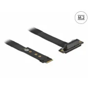 Delock Adaptér M.2 kľúč M na PCIe x4 NVMe, pravouhlý, s káblom dĺžky 20 cm