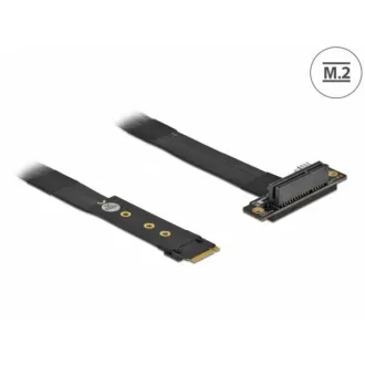 Delock Adaptér M.2 kľúč M na PCIe x4 NVMe, pravouhlý, s káblom dĺžky 20 cm