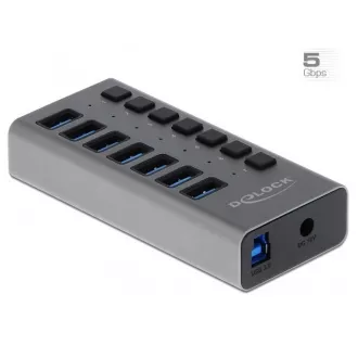 Delock Externý SuperSpeed USB Hub so 7 portami + vypínač Delock Externý SuperSpeed USB Hub so 7 portami + vypínač