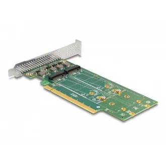 Delock Karta PCI Express 4.0 x16 na 4 x interné M.2 Key M 110 mm NVMe - rozvetvenie - Low Profile