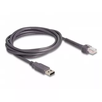 Delock Kábel z rozhrania RJ50 na USB 2.0 Typu-A k čítačke čiarových kódov, 2 m Delock Kábel z rozhrania RJ50 na USB 2.0 Typu-A k čítačke čiarových kódov, 2 m