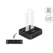 Delock Dokovacia stanica M.2 pre 2 x SSD M.2 NVMe PCIe s funkciou klonovania