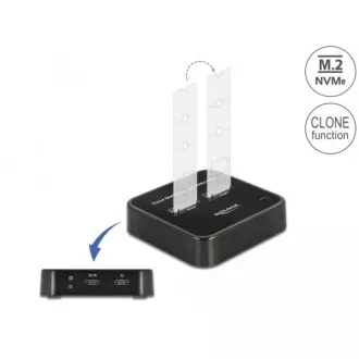 Delock Dokovacia stanica M.2 pre 2 x SSD M.2 NVMe PCIe s funkciou klonovania