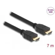 Delock High Speed HDMI kábel, 48 Gbps, 8K 60 Hz, čierny, 7 m