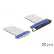 Delock Riser karta PCI Express, zo zástrčky x8 na slot x16, s káblom, dĺžka 20 cm