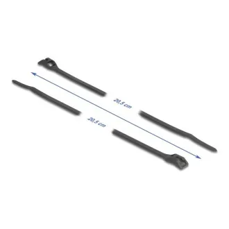 Delock Káblový úväzok s plochou hlavou, D 205 x Š 2,5 mm, 100 ks čierna Delock Káblový úväzok s plochou hlavou, D 205 x Š 2,5 mm, 100 ks čierna