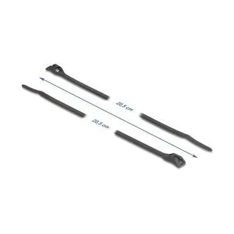 Delock Káblový úväzok s plochou hlavou, D 205 x Š 2,5 mm, 100 ks čierna Delock Káblový úväzok s plochou hlavou, D 205 x Š 2,5 mm, 100 ks čierna
