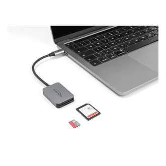 Delock Čítačka kariet s rozhraním USB Type-C™ v hliníkovom kryte na pamäťové karty SD alebo Micro SD