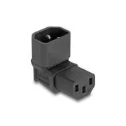 Delock Napájací adaptér IEC 60320 - z C14 na C13, zástrčka / zásuvka, 2,5 A, 90 °, pravouhlý