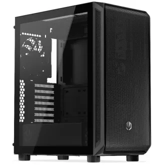 Endorfy Arx 500 Core Skriňa, Middle tower, bez zdroja, ATX, 2× USB, 1× USB-C, 2× 140mm ventilátor, mesh panel, průhl. bok, čierna